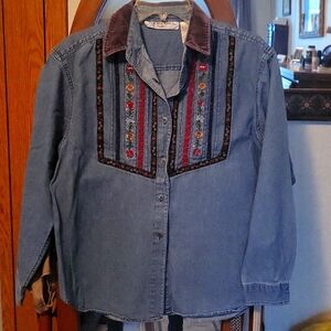 Victoria Jones denim blouse